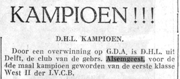 1934 Limburgsch dagblad: Kampioen